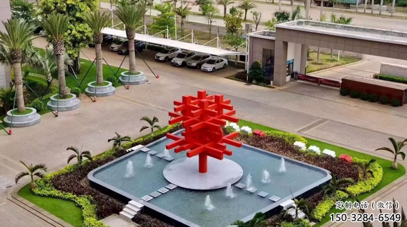 燈光中國結(jié)雕塑