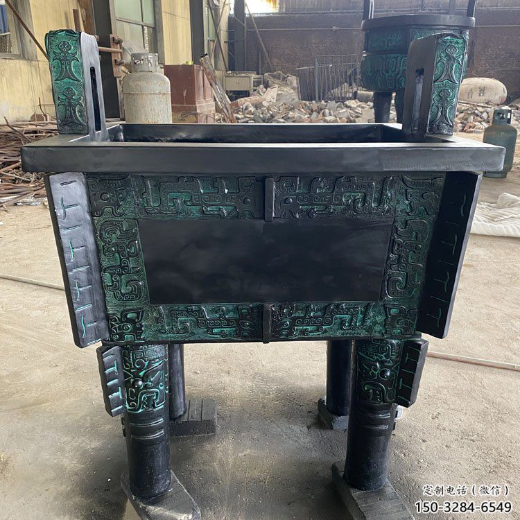 大型青銅鼎銅雕生產