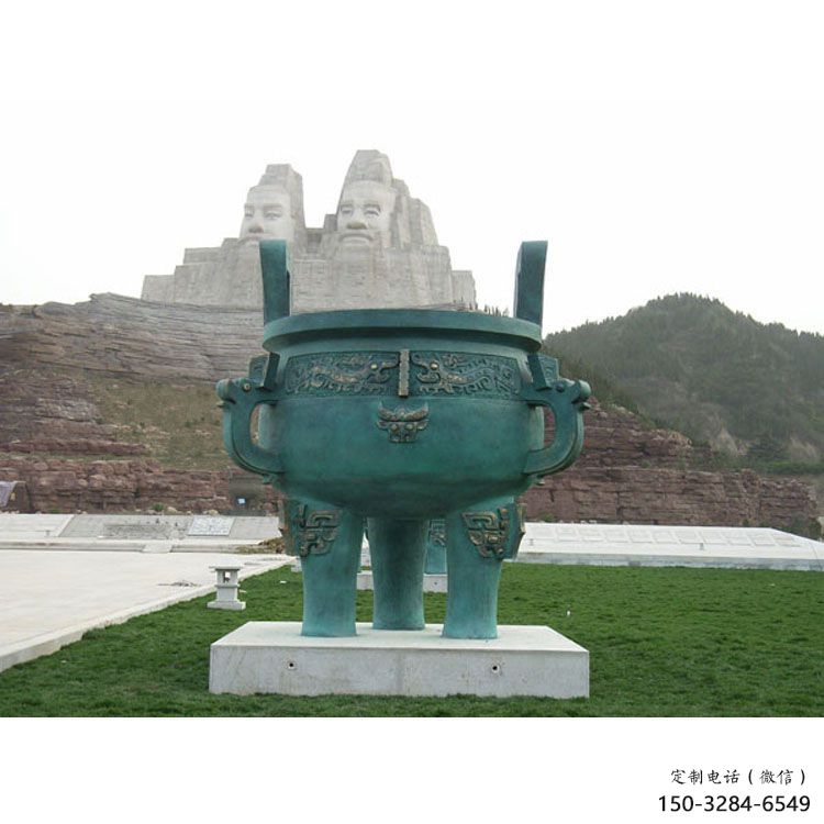 圓鼎雕塑，銅器景觀雕塑，鑄銅工藝