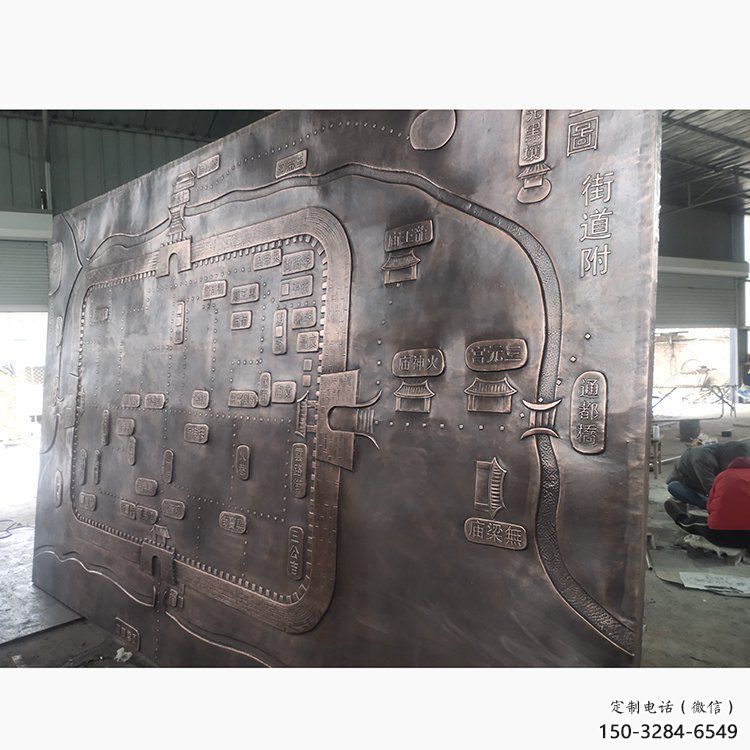 園林浮雕供求，鑄銅雕塑，大型墻體浮雕制造商