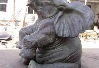 大象雕塑精選，多彩藝術，紅銅大象雕塑生產