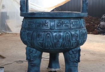 地產(chǎn)標(biāo)識(shí)圓鼎銅雕