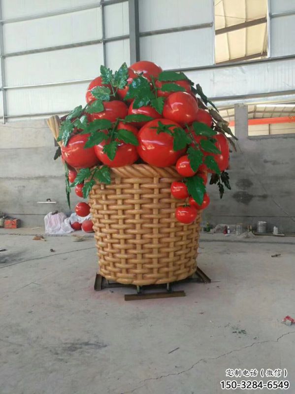 標志果籃雕塑精選，歐式風格，藝術(shù)蔬菜果籃雕塑指用