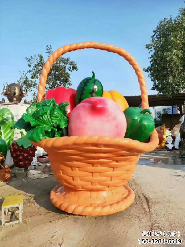 果籃雕塑精選，景觀概念，鐵藝果籃雕塑建筑