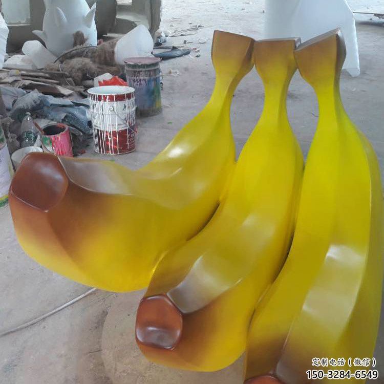 景觀果籃雕塑特供，標識雕塑，香蕉果籃雕塑生產(chǎn)