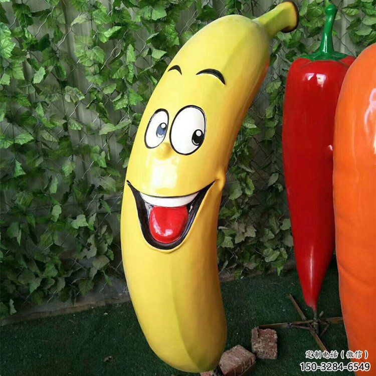 主題果籃雕塑批發，鍛造工藝，香蕉果籃雕塑承接