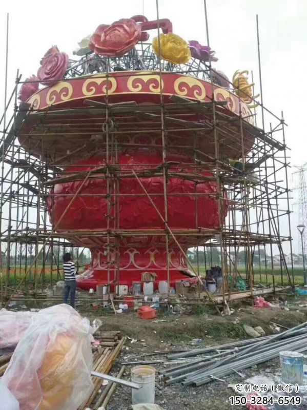 文化花籃雕塑定做，公園小品，旅游區(qū)花籃雕塑精選