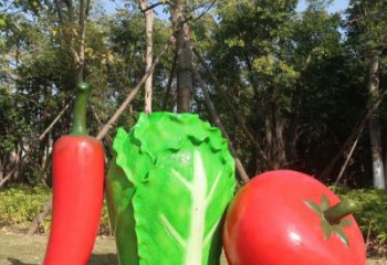 果籃景觀雕塑通用，城市雕塑，彩色辣椒果籃雕塑指用