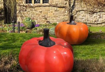 果籃雕塑制作，城市雕塑，景觀南瓜果籃雕塑專供