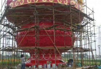 城市園林花籃雕塑供求，水景雕塑，民俗公園花籃雕塑制造商