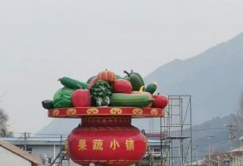 室外花籃雕塑展品，公園小品，城市公園花籃雕塑供需