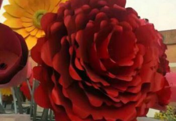 商場花籃雕塑批發(fā)，動態(tài)雕塑，主題花朵花籃雕塑標準