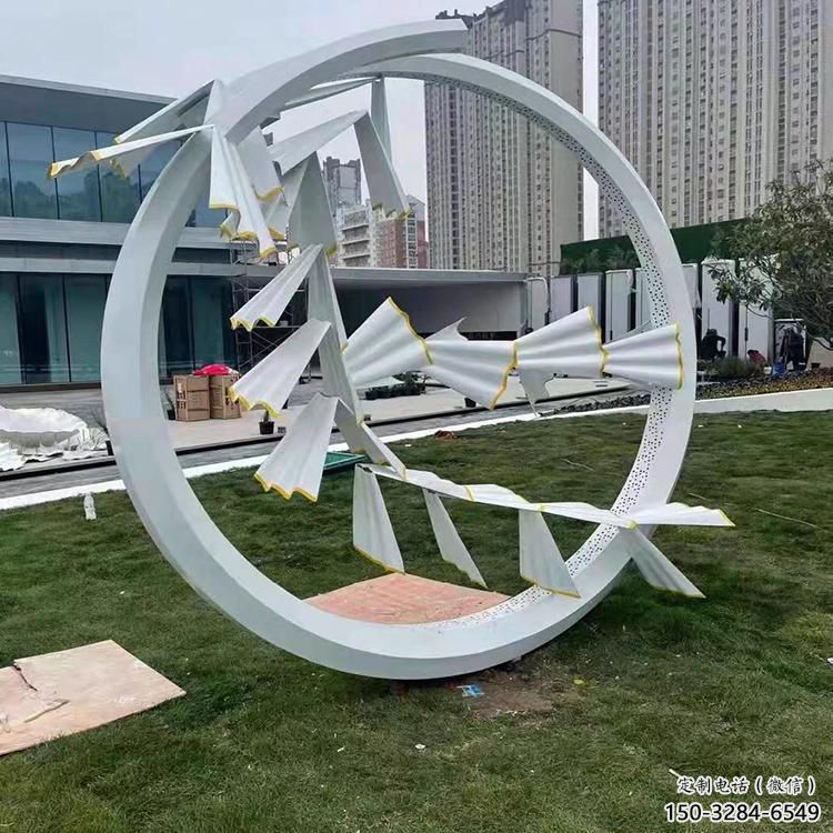 宣傳主題雕塑廠家制作，藝術形象標識，地標美陳雕塑