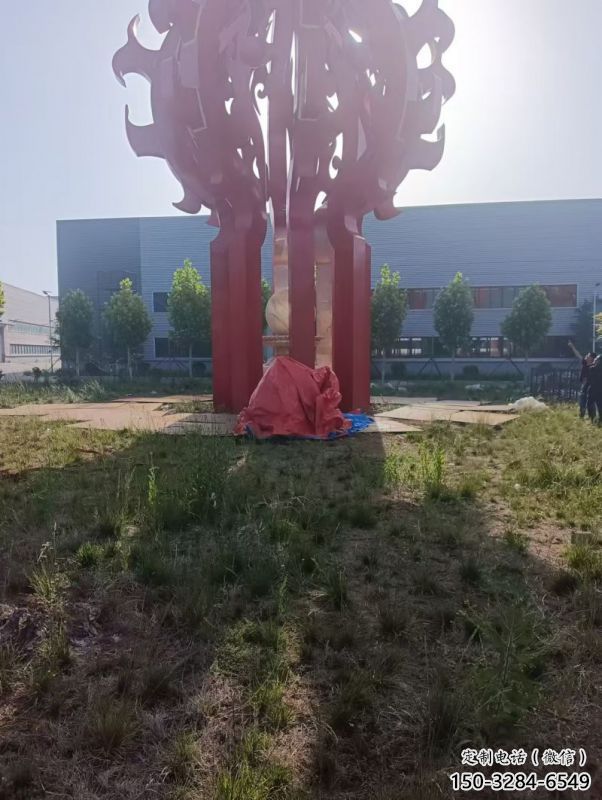 火球雕塑，精神堡壘火球雕塑落地展示