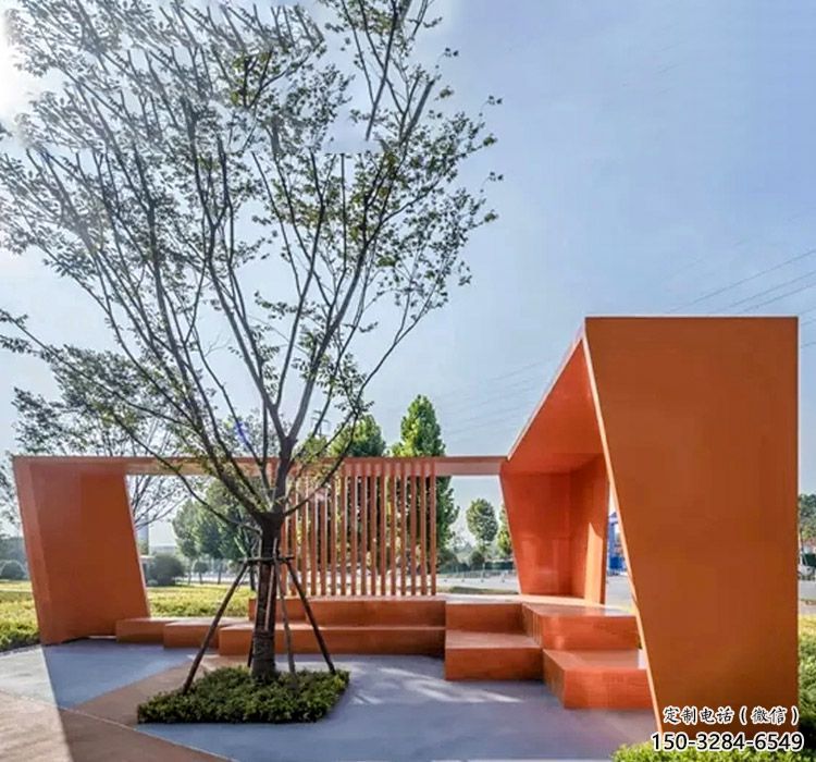 不銹鋼走廊廊架藝術雕塑