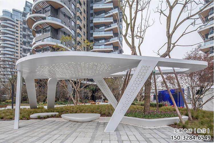 廊架雕塑，戶外景觀小品，不銹鋼長廊雕塑