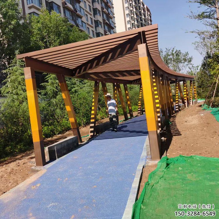 長廊類不銹鋼結(jié)構(gòu)廊架雕塑