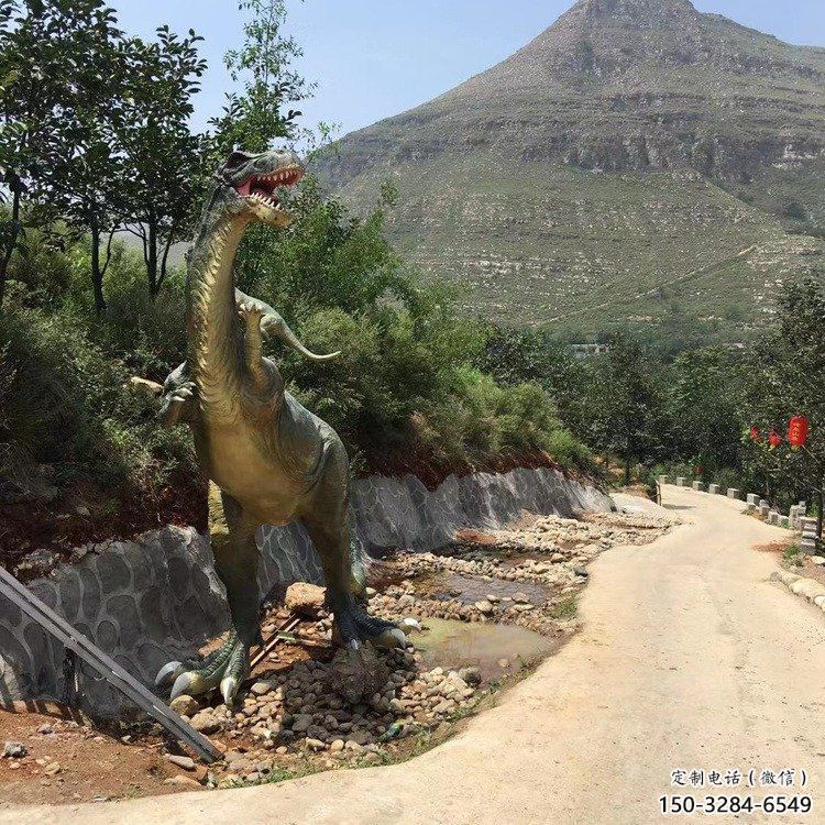 景觀恐龍雕塑制造商，公園雕塑，玻璃鋼恐龍雕塑供給