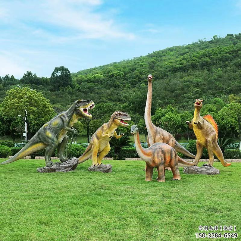 恐龍雕塑優選，城市裝飾，展示玻璃鋼恐龍雕塑定做