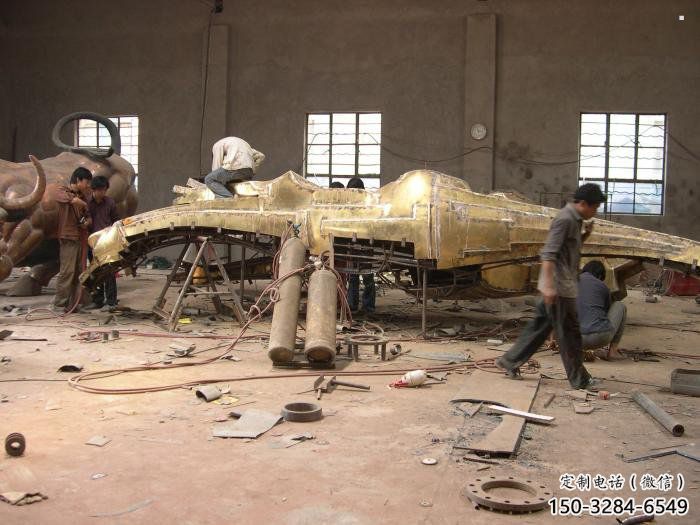 現代恐龍雕塑承接，歐式風格，廣場幾何恐龍雕塑精選