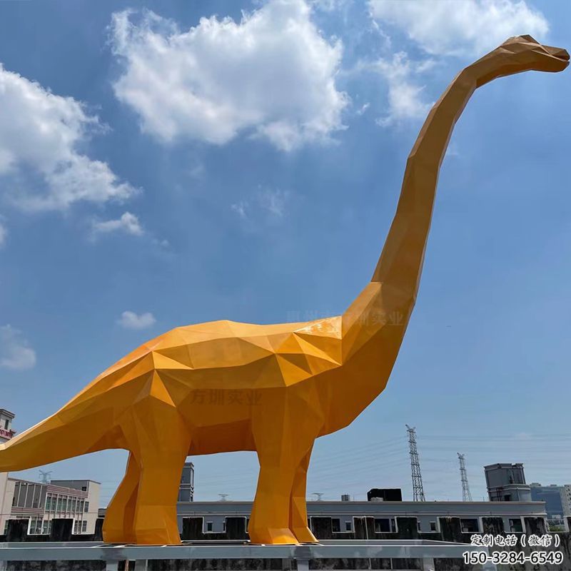 廣場恐龍雕塑制作，廣場系列，烤漆恐龍雕塑定價
