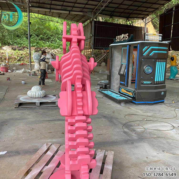 恐龍雕塑工廠選用，街道標(biāo)識(shí)，景觀恐龍骨架雕塑批發(fā)