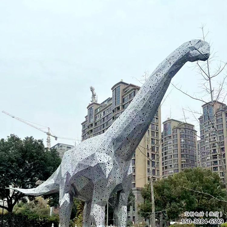 鏤空恐龍雕塑制造，歐式風格，切面恐龍雕塑定價