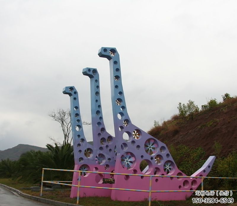 鏤空主題恐龍雕塑生產，透雕系列，戶外恐龍雕塑生產商