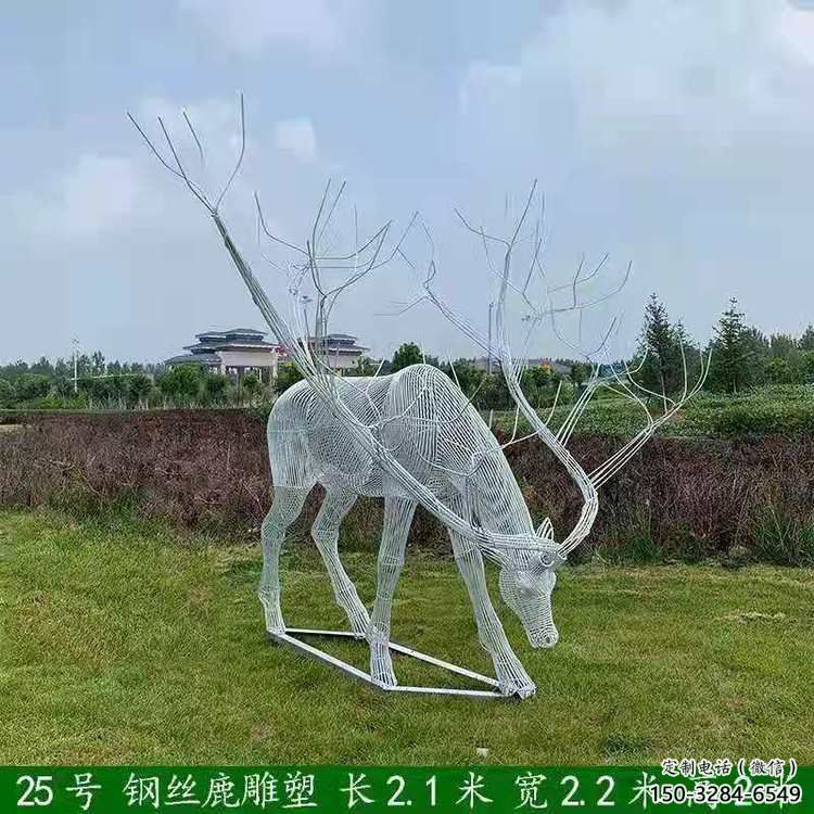 梅花鹿雕塑指用，景觀雕塑，園林燈光梅花鹿雕塑點擊