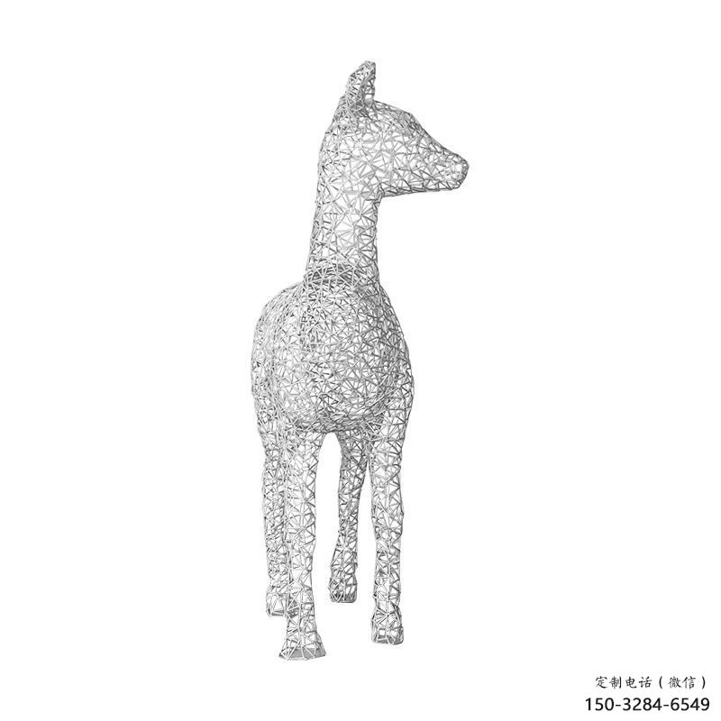 網格小鹿雕塑提供，露天雕塑，鏤空小鹿雕塑生產