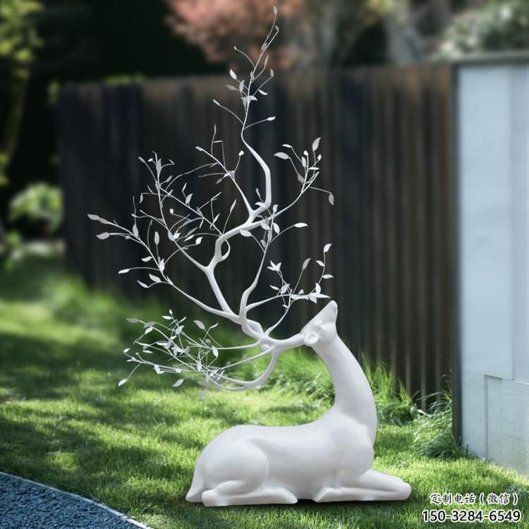 梅花鹿雕塑制造商，戶外雕塑，仿真梅花鹿雕塑供給