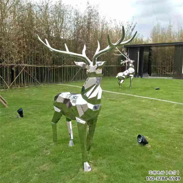 主題小鹿雕塑制作，村標概念，切面小鹿雕塑專供