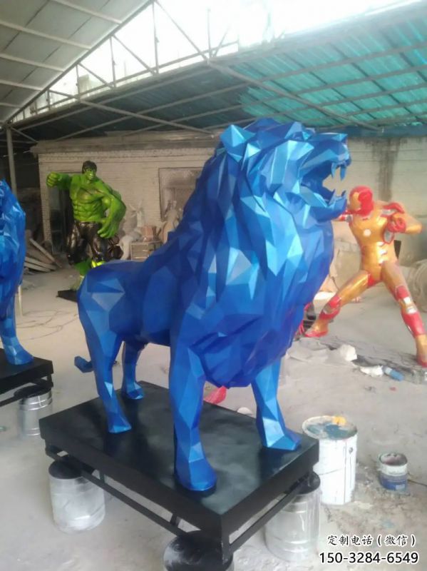 風景區獅子雕塑