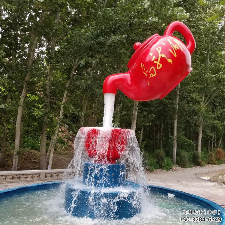 彩繪吊壺天壺雕塑，標識雕塑，大型吊壺雕塑公司