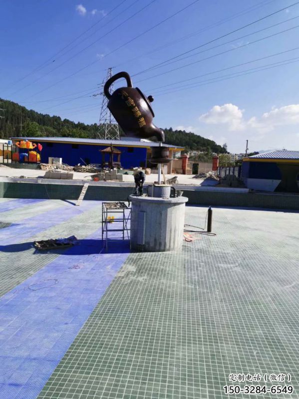 吊壺天壺雕塑，歐式風格，鑄銅吊壺雕塑生產商