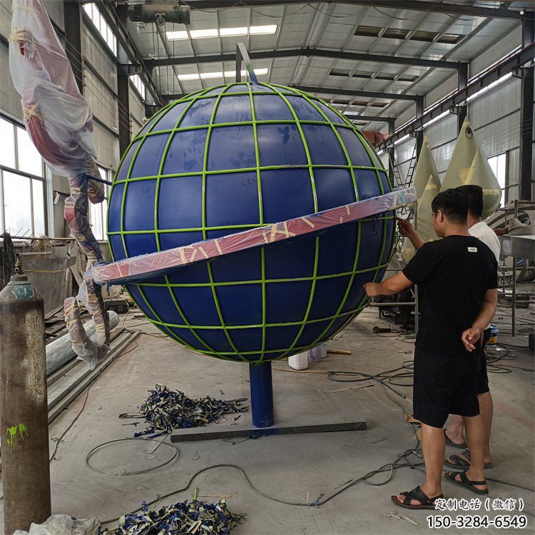 地球雕塑制造商，標(biāo)識(shí)雕塑，不銹鋼地球雕塑廠家