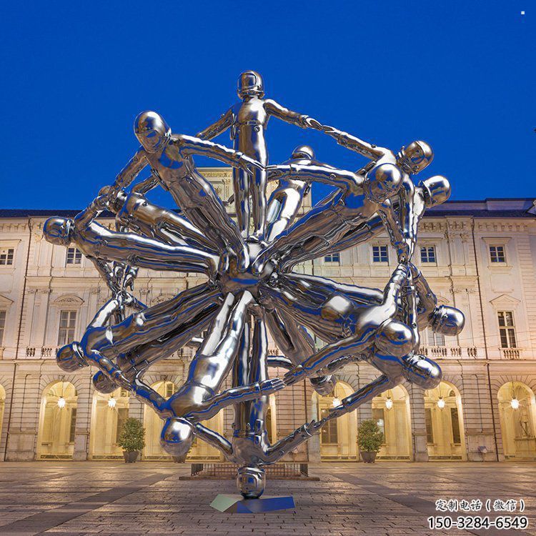 鏤空地球雕塑承接，城市裝飾，大型地球天使雕塑廠家