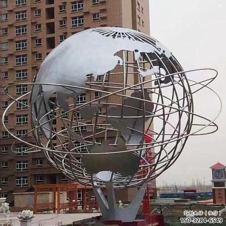 地球儀雕塑點擊，景觀雕塑，現(xiàn)代地球儀雕塑廠家