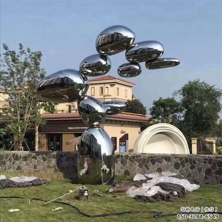 街道景觀石雕塑，鑄銅景觀雕塑，古銅效果