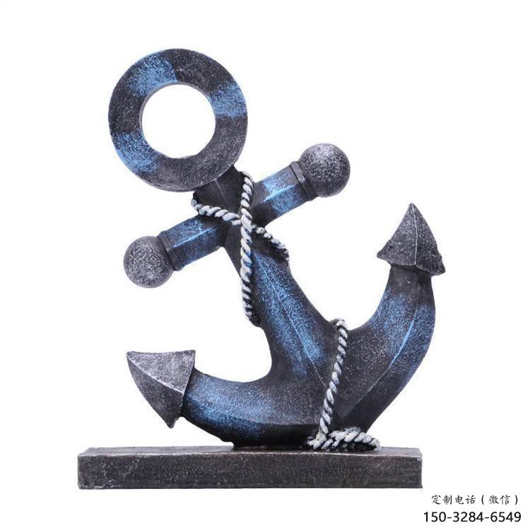 噴漆船錨雕塑