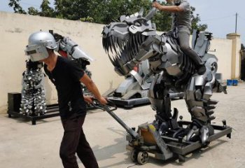 商業(yè)街機(jī)器人雕塑