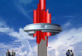 科技之星雕塑，不銹鋼景觀地標(biāo)雕塑