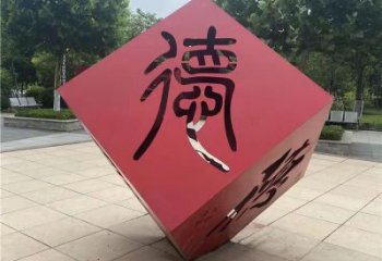 宣傳主題雕塑生產工廠，藝術形象標識，地標美陳雕塑