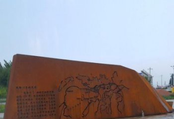 廣場景墻雕塑廠家，宣傳主題藝術類