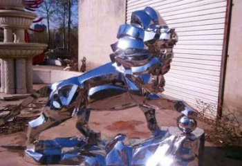 廣場獅子雕塑供需，廣場動物雕塑，不銹鋼獅子雕塑定制