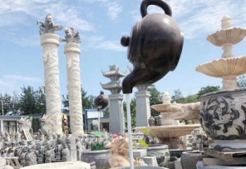 水景吊壺雕塑，多彩藝術，抽象景觀吊壺雕塑生產商