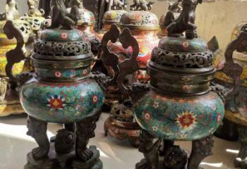 古法鎏金博山爐雕塑制作