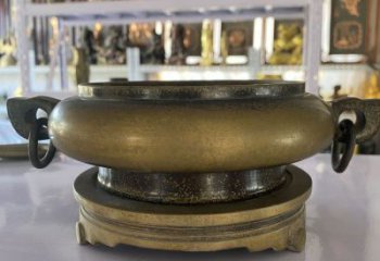 雙耳宣德爐雕塑