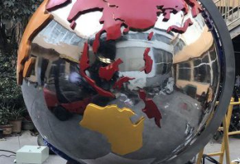 地球雕塑精選，美陳雕塑，景觀不銹鋼地球雕塑訂做