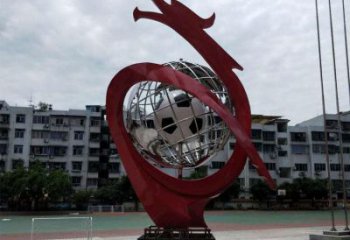 地球儀雕塑制造商，小區(qū)擺件，白鋼地球儀噴泉雕塑提供